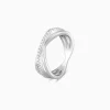 Silver Triple Interlocked Ring