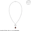 Silver Trishul And Rudraksha Pendant With Box Chain for Him