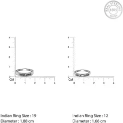 Silver True Love Couple Rings