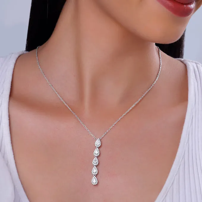 Silver Twilight Sparkle Pendant with Link Chain