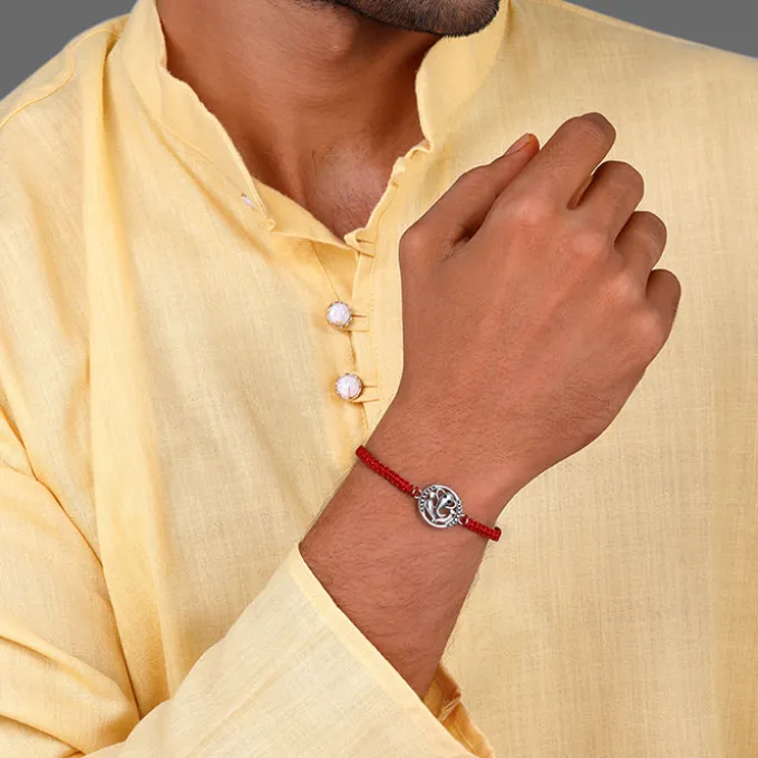 Silver Ucchishta Ganapati Rakhi