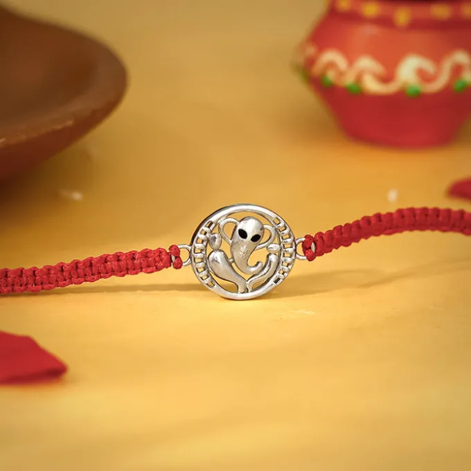 Silver Ucchishta Ganapati Rakhi