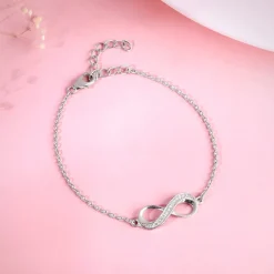 Silver Unbreakable Bond Infinity Bracelet