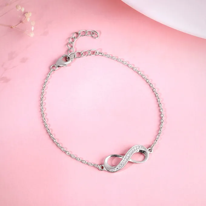 Silver Unbreakable Bond Infinity Bracelet