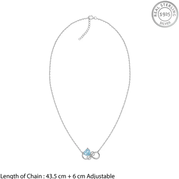 Silver Unending Love Necklace