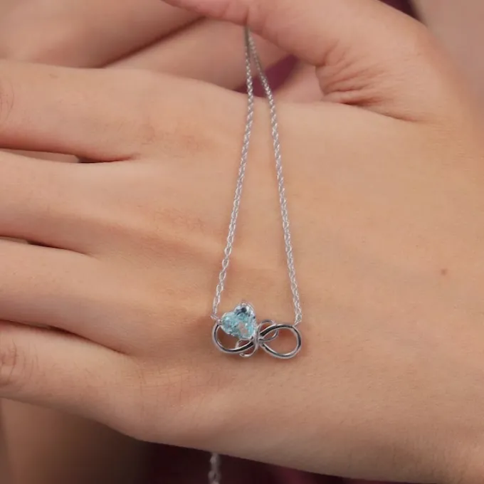 Silver Unending Love Necklace