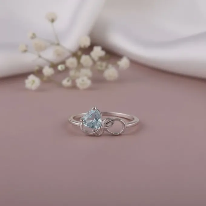 Silver Unending Love Ring