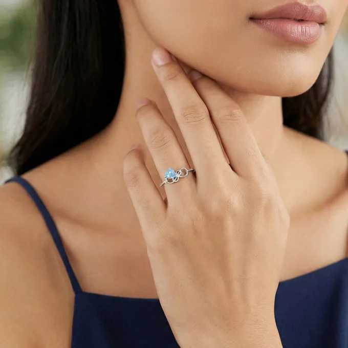 Silver Unending Love Ring