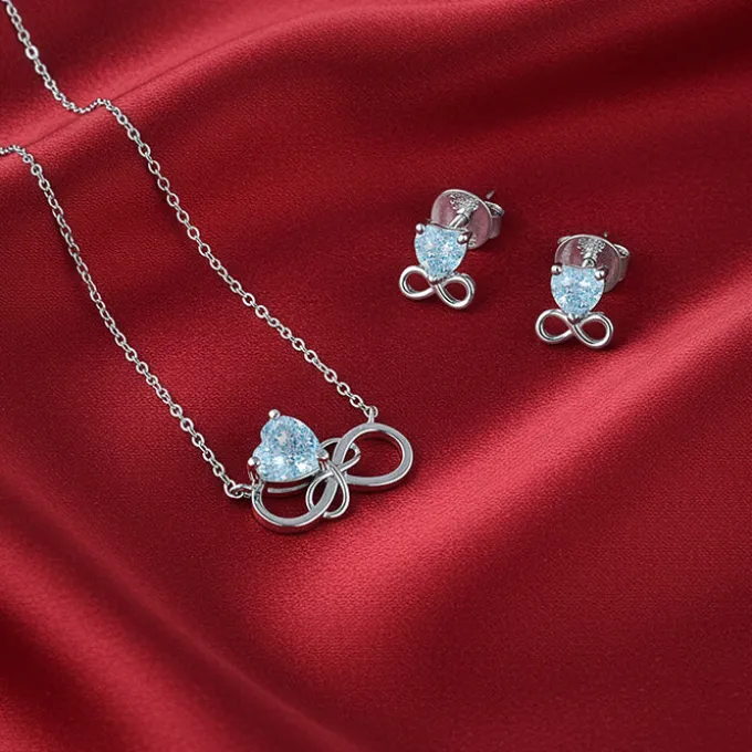 Silver Unending Love Set