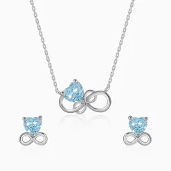 Silver Unending Love Set
