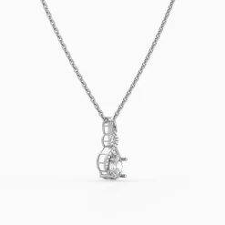 Silver Unique Infinity Pendant With Link Chain