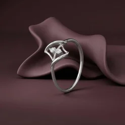 Silver Unique Shine Ring (Size 12)