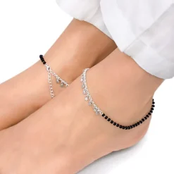Silver Unique Vibe Anklet