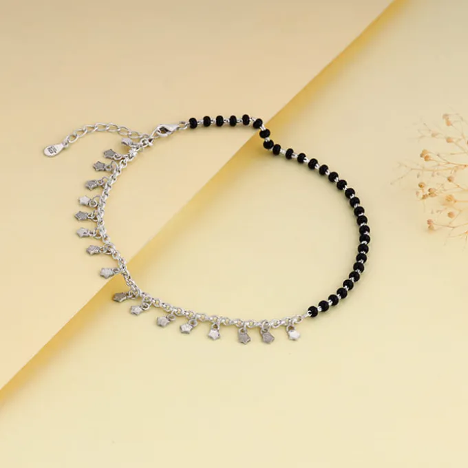 Silver Unique Vibe Anklet