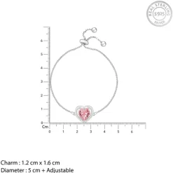 Silver Valentine Bracelet