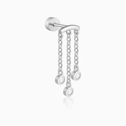 Silver Valky Ear Piercings