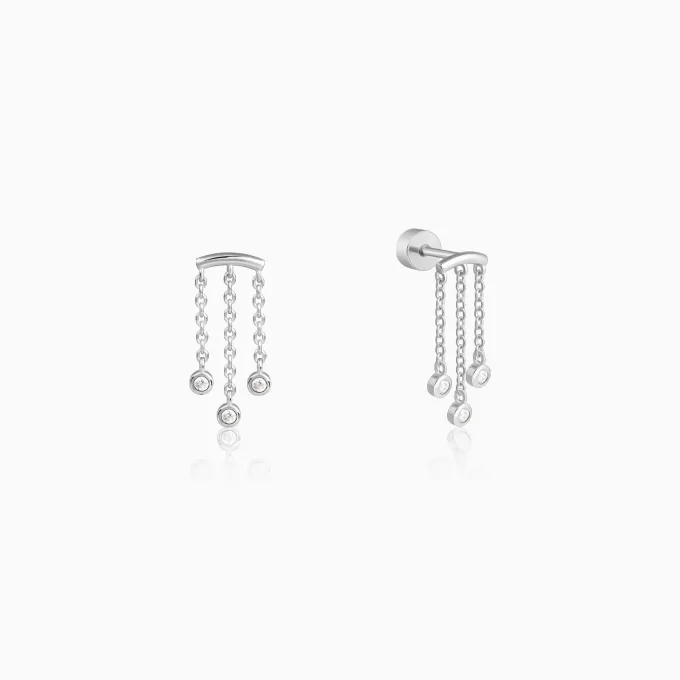 Silver Valky Ear Piercings