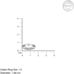 Silver Vanguard Ring For Him (Size 12)