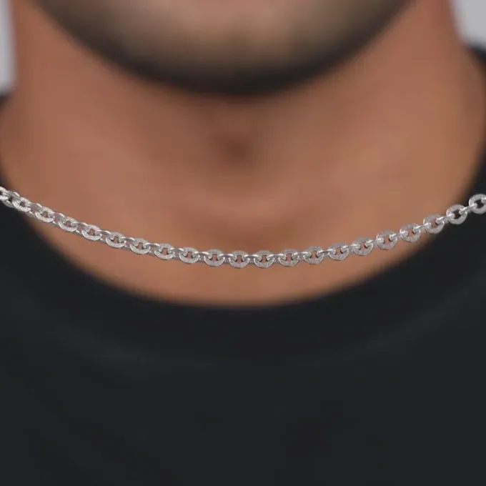 Silver Vibey Chain For Him