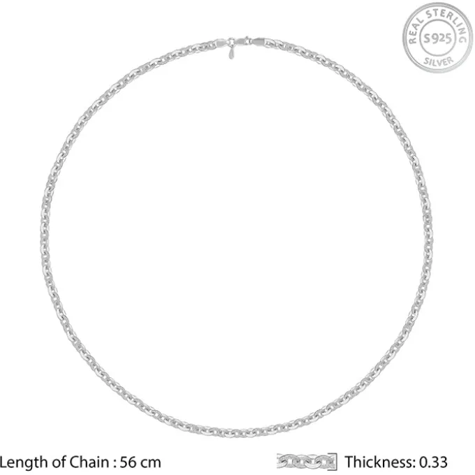 Silver Vibey Chain For Him