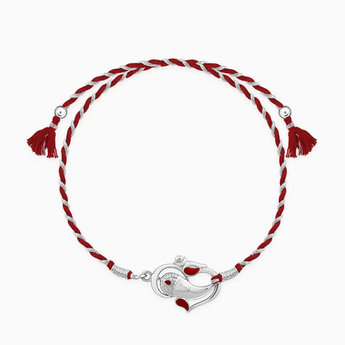 Silver Vinayaka Rakhi