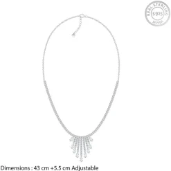 Silver Vintage Lariat Necklace