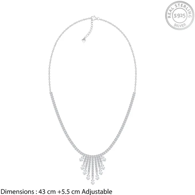 Silver Vintage Lariat Necklace