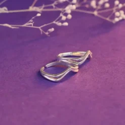 Silver Vintage Love Toe Rings