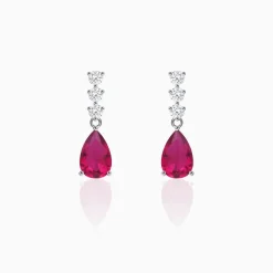 Silver Vintage Wine Earrings