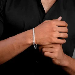Silver Warrior Mode Bracelet For Him