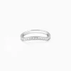 Silver Wave Curve Ring