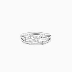 Silver Waved Ring