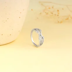 Silver Waved Ring