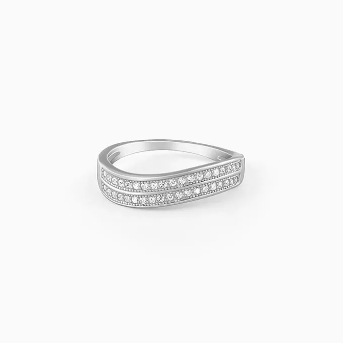 Silver Wavesome Ring
