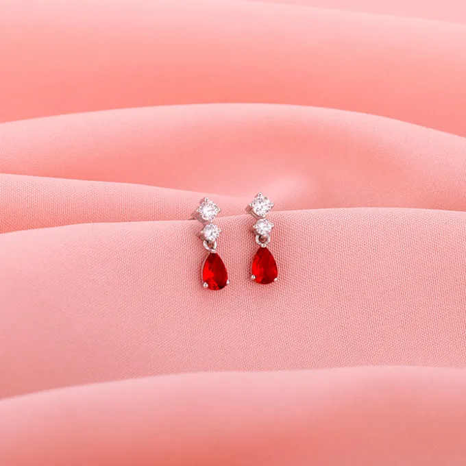 Silver We Fell in Love Earrings