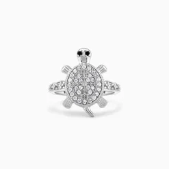 Silver Wise Tortoise Ring For Him
