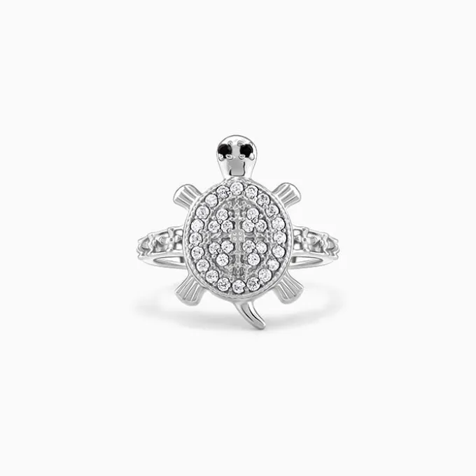 Silver Wise Tortoise Ring For Him