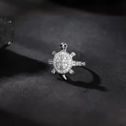 Silver Wise Tortoise Ring For Him