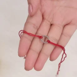 Silver Woven Feelings Rakhi