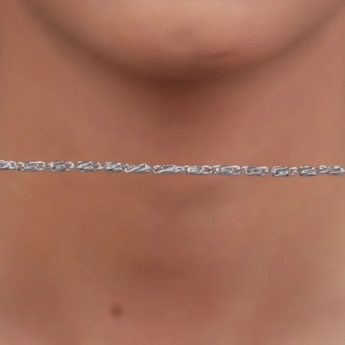 Silver Wow Wheat Chain
