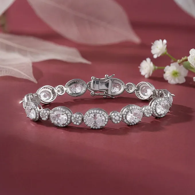 Silver Young Royals Zircon Bracelet