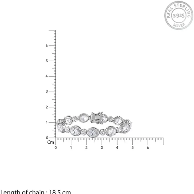 Silver Young Royals Zircon Bracelet