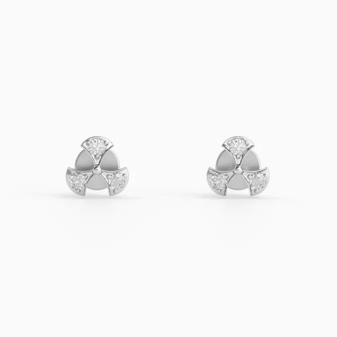 Silver Zephyr Spark Earrings