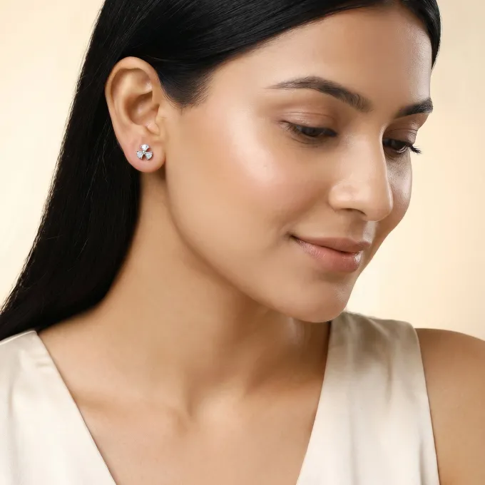 Silver Zephyr Spark Earrings