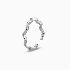 Silver Zigzag Toe Rings