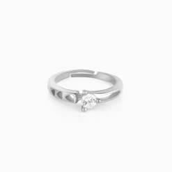 Silver Zircon Bliss Ring