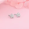 Silver Zircon Constellation Earrings