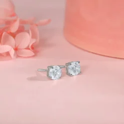 Silver Zircon Earrings