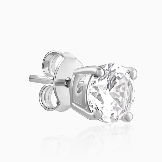 Silver Zircon Earrings
