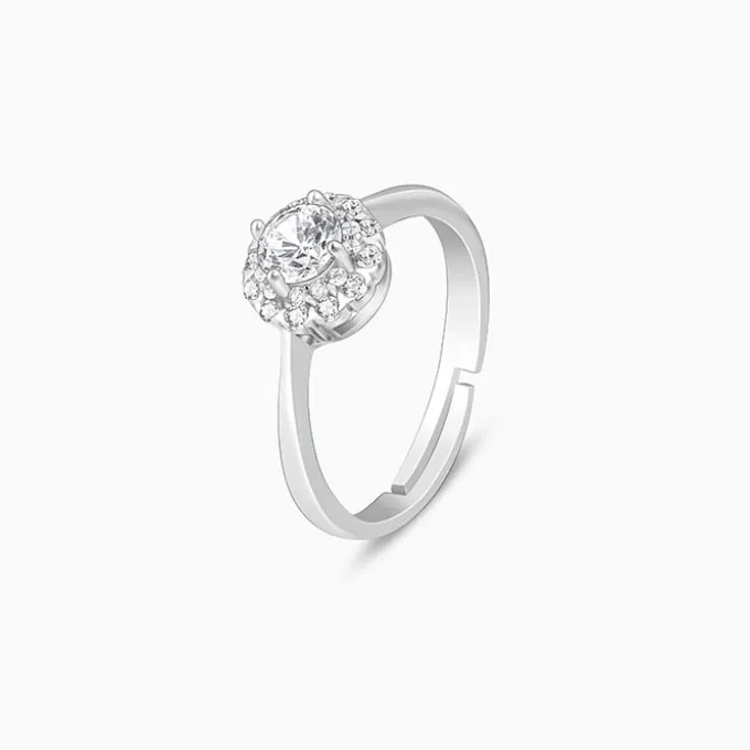 Silver Zircon Epic Glory Ring